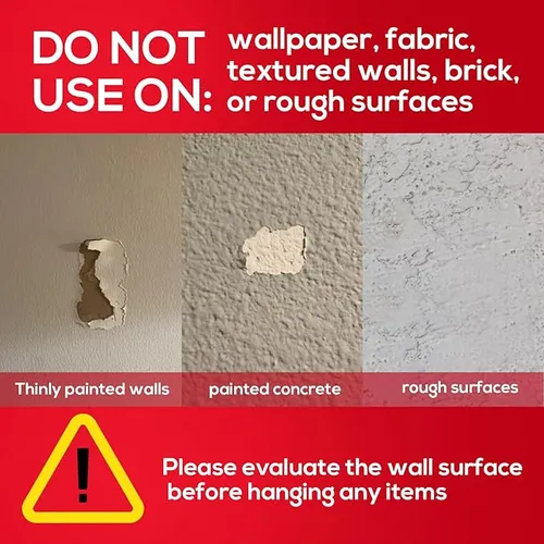 🔨10 Pack Adhesive Wall Hooks, Wall Hangers Without Nails, No Damage Picture Hooks Waterproof and Rustproof to use Inside Kitchen, Bathroom, Home and Office