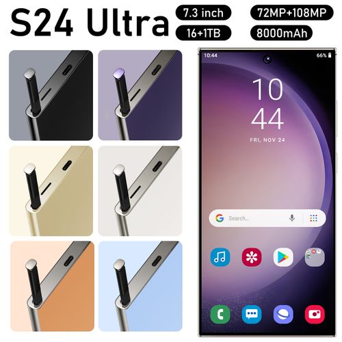 🔥New S24 Ultra Unlocked Android Smartphone With Pop-up S-Pen,7.3 Inch Water Drop Full Screen,16GB+1TB,8000mAh Battery,Android 14,Dual Face&Fingerprint Unlock 5G Mobile Phone（This phone is not Samsung, yet delivers excellent performance for gaming and daily use.)
