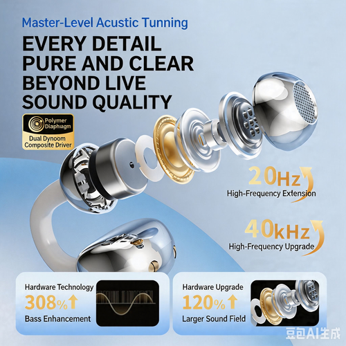 🎉🎉2026 New Dual-Style Bluetooth Earbuds, In-Ear & Open Clip-On Dual Wireless Headphones with Ultra Long Playtime
