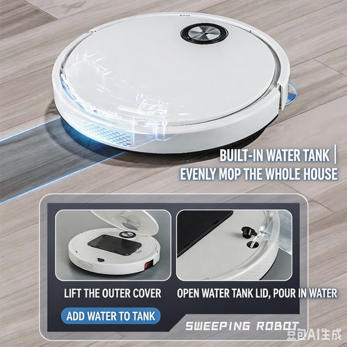 Wholesale Automatic Smart 3-in-1 Robot Vacuum Cleaner, Sweep, Mop & Vacuum with Water Tank, APP & Remote Control for Home Use