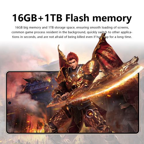 New White Label S26Ultra Budget Smartphone | 7.3 Inch Ultra Big Screen | 16GB+1TB Mass Memory | 8800mAh Super Large Battery | 12 Core High Speed Chip | 72MP+108MP Clear Camera Dual SIM Unlocked Cheap Android Mobile Phone, Not Samsung Original Device