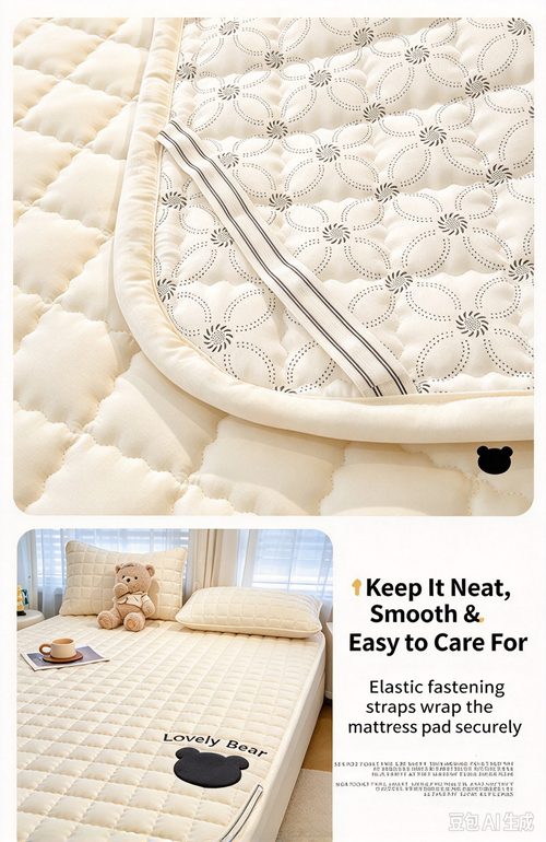 Class A Thin Baby Bed Mattress Pad, Non-Slip Mattress Protector Bed Topper（180*200）