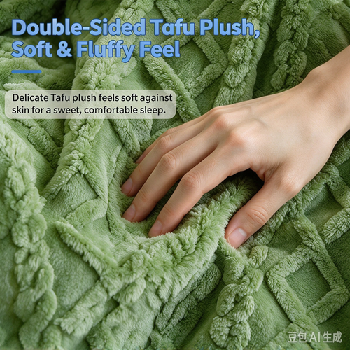Solid Color Taffeta Flannel Blanket, Jacquard Double Layer Throw, Lamb Fleece & Flannel Blanket, Anti-Static Warm Cozy Blanket for Home Sofa & Bed（180*200cm）