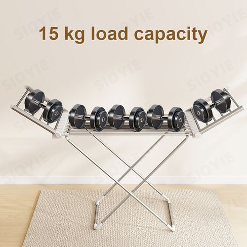 Foldable Electric Heating Clothes Drying Rack, Indoor Portable Heated Garment Dryer, Floor Standing Laundry & Towel Drying Rack for Home Use