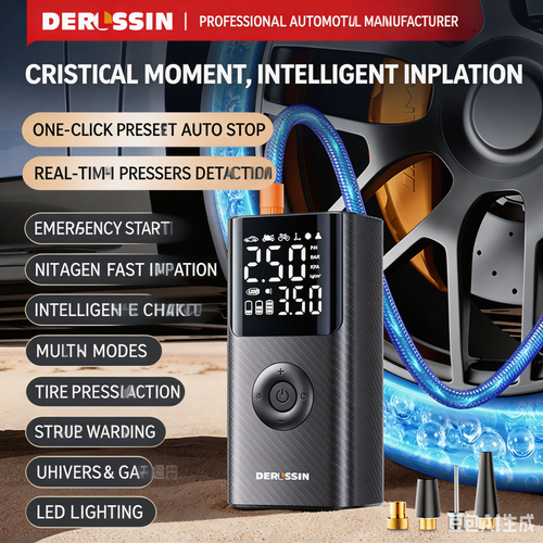 2-in-1 Car Jump Starter with Air Pump, Emergency Vehicle Battery Booster