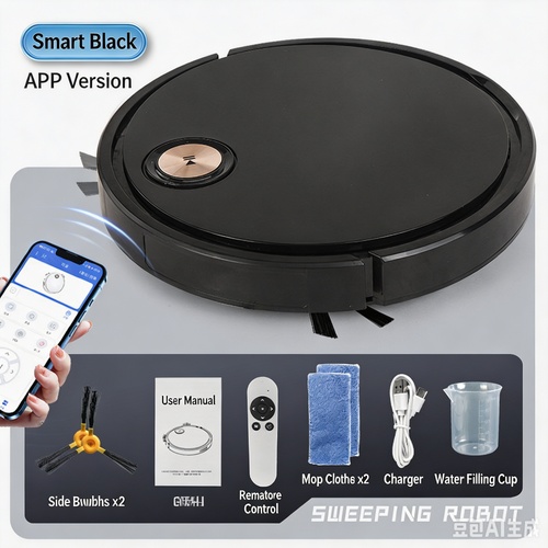 Wholesale Automatic Smart 3-in-1 Robot Vacuum Cleaner, Sweep, Mop & Vacuum with Water Tank, APP & Remote Control for Home Use