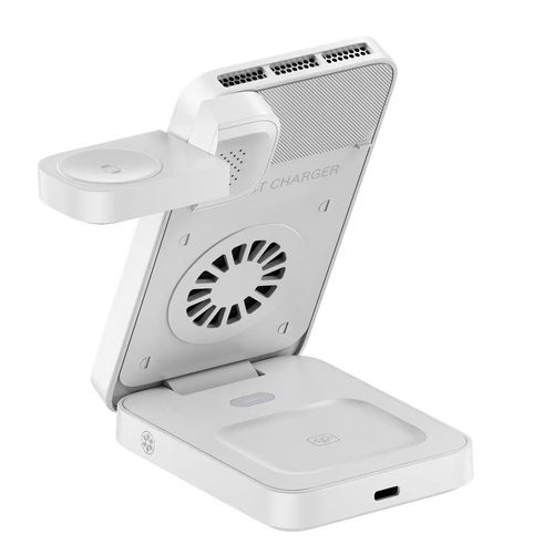 QI2.2 25W Semiconductor Cooling 3-in-1 Magnetic Wireless Charger with LED, Multi-functional for iPhones 分享