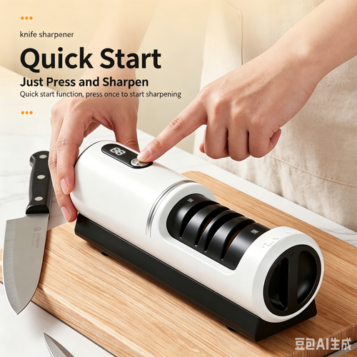 New Electric Knife Sharpener for Home Use, Automatic Blade Grinding Tool, USB Rechargeable Kitchen Knife Polisher, Professional Sharpening Stone for Quick Edge Opening