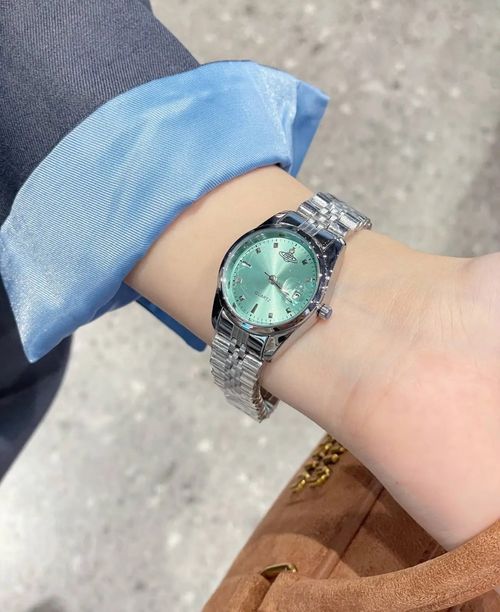 Ladies Quartz Watch, Stainless Steel Strap Waterproof Fashion Luxury Wristwatch, Rhinestone Scale Popular Women Wrist Watch