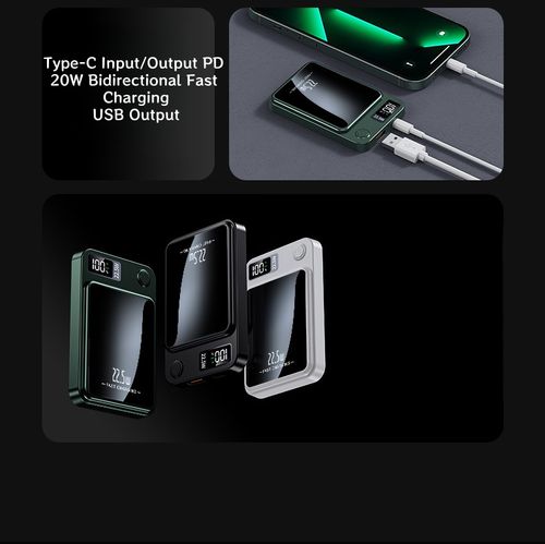 Magnetic Wireless Charging Power Bank with Super Fast Charging  6000mAh