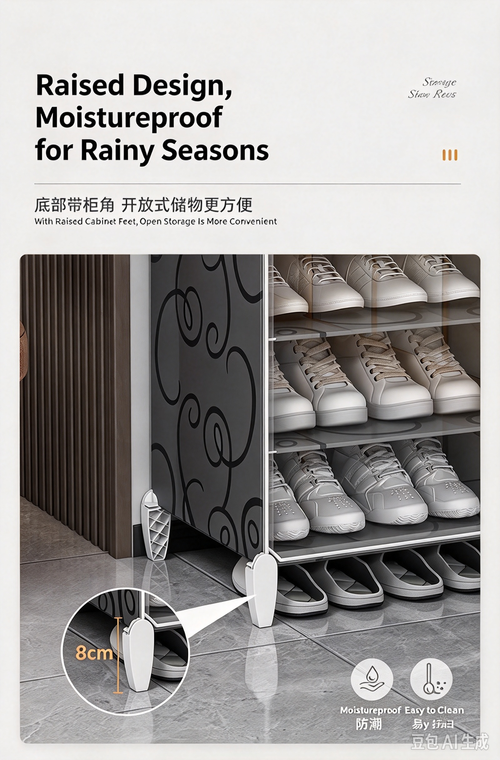 Transparent Shoe Storage Box, Dustproof Shoe Rack Organizer, New Simple Shoe Cabinet for Home Entryway Indoor Shoe Storage
