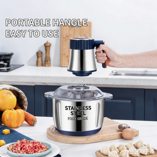 Stainless Steel Meat Grinder Vegetable Chopper High Power Food Processor