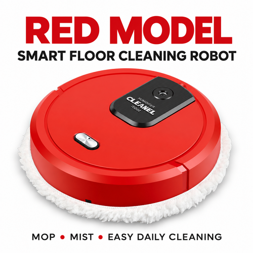 🤖 Smart Floor Cleaning Robot | 2-in-1 Wet & Dry Mopping with Mist Spray | Quiet Automatic Floor Mop for Home & Office