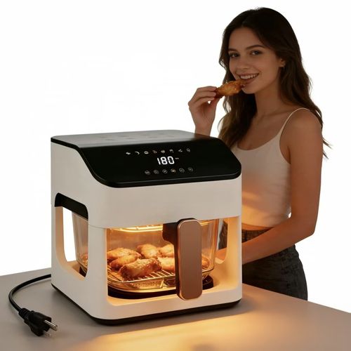 isual Air Fryer Oven, Glass Liner, Zero Coating, No Flip Required for Home Kitchen