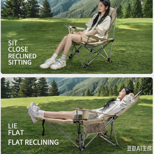 Padded Foldable Moon Chair | Camping & Lunch Break Recliner