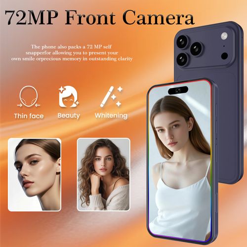 New Mini i17 Pro Max White Label Smart Phone 5.3 HD Screen 3GB+64GB Storage Android 15 72MP 108MP Dual Camera Dual SIM Unlocked Cheap Mini Mobile Phone (Non-Apple)