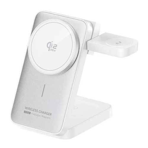 QI2.2 25W Semiconductor Cooling 3-in-1 Magnetic Wireless Charger with LED, Multi-functional for iPhones 分享