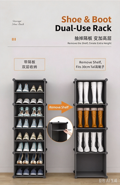 Transparent Shoe Storage Box, Dustproof Shoe Rack Organizer, New Simple Shoe Cabinet for Home Entryway Indoor Shoe Storage