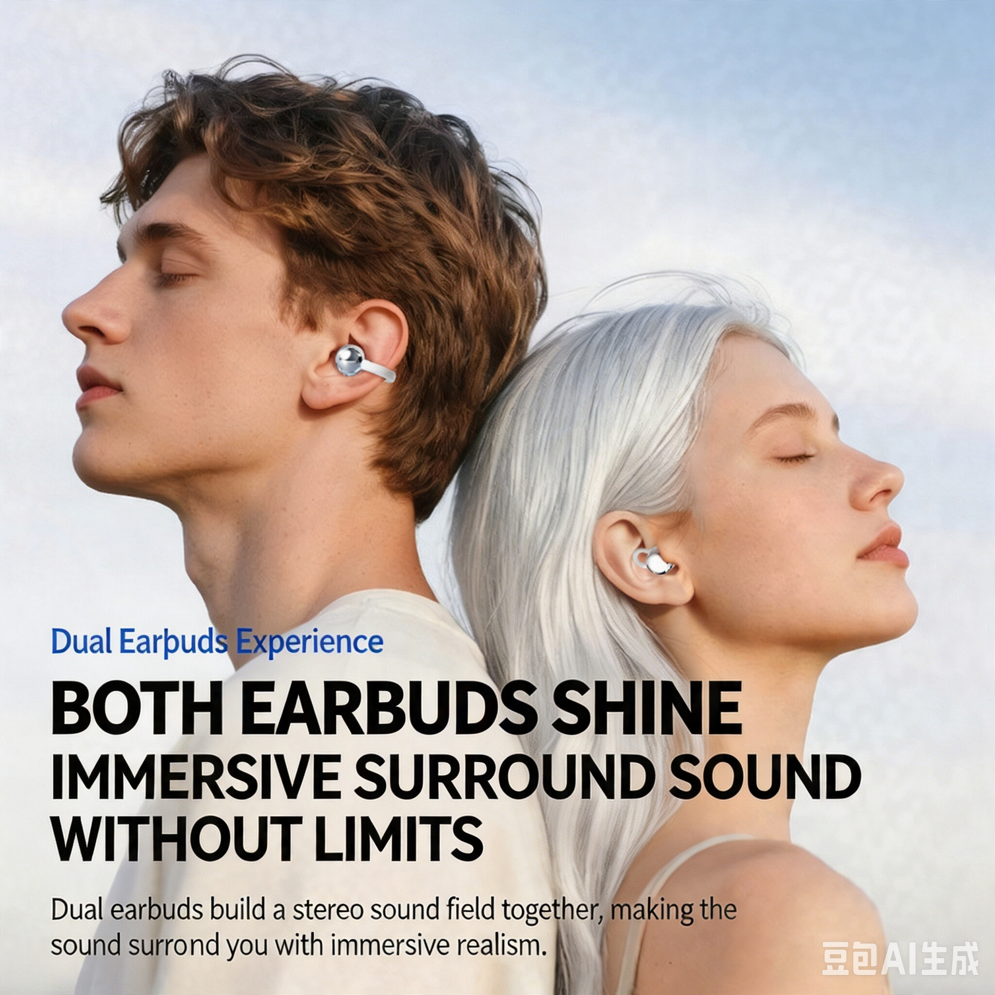 🎉🎉2026 New Dual-Style Bluetooth Earbuds, In-Ear & Open Clip-On Dual Wireless Headphones with Ultra Long Playtime
