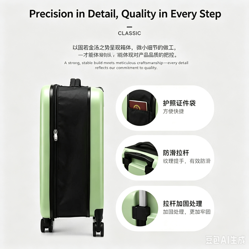 New Folding Rolling Luggage, Spinner Wheels Travel Suitcase, Portable Storage Password Luggage, 20 Inch Carry On Suitcase