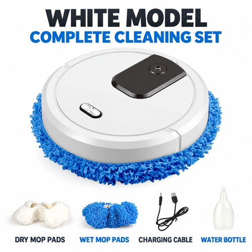 🤖 Smart Floor Cleaning Robot | 2-in-1 Wet & Dry Mopping with Mist Spray | Quiet Automatic Floor Mop for Home & Office