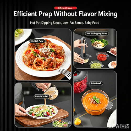 Mini Electric Multi-use Chopper: Meat, Garlic & Baby Food Blender