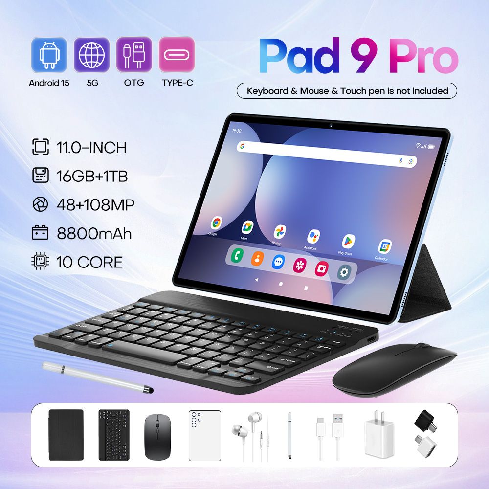 🎉🎉Pad 9 Pro PX9 10Android Tablet PC, Wi-Fi HD Screen Learning Gaming Tablet