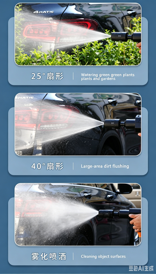 Cordless High Pressure Car Wash Gun, Rechargeable Portable Electric Cleaner with Lithium Battery, Household High Pressure Washing Machine
