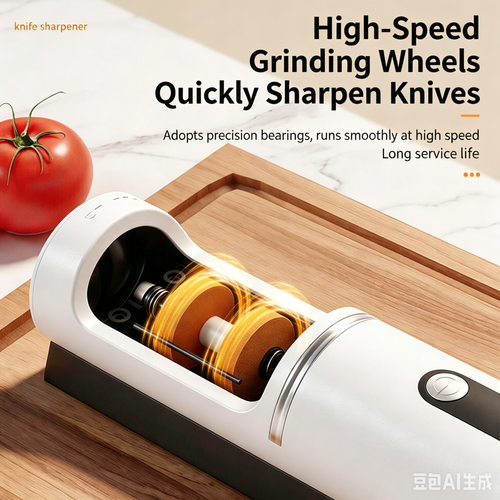 New Electric Knife Sharpener for Home Use, Automatic Blade Grinding Tool, USB Rechargeable Kitchen Knife Polisher, Professional Sharpening Stone for Quick Edge Opening