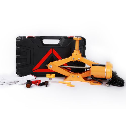 🚗 12V Electric Car Scissor Jack Kit | Portable Automatic Car Lift | Remote Control | Emergency Tyre Changing Tool with Carry Case