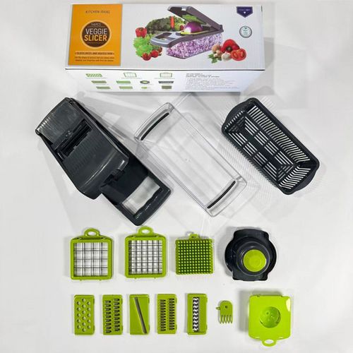 Multifunctional Vegetable Chopper, Dicer & Slicer, Potato Cutter, Grater & Shredder, Kitchen Food Slicer for Home Use