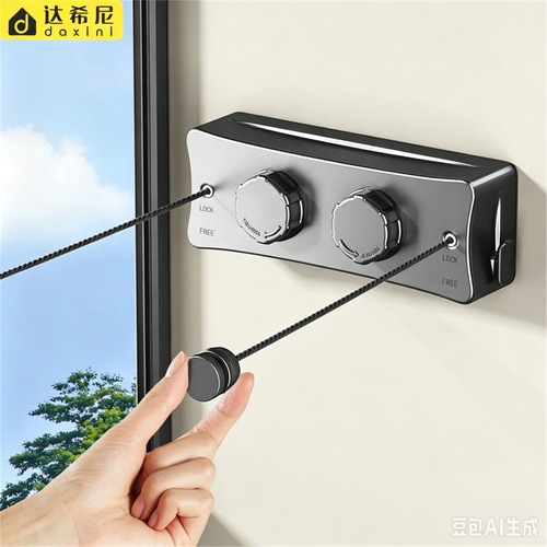 ✨Retractable Invisible Clothesline, Double Wire 304 Stainless Steel Washing Line, No Drill & Drill Mount Adjustable Clothes Drying Rope, Heavy Duty Anti-Sag Indoor Outdoor Laundry Line