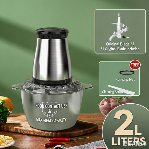 Stainless Steel Meat Grinder Vegetable Chopper High Power Food Processor