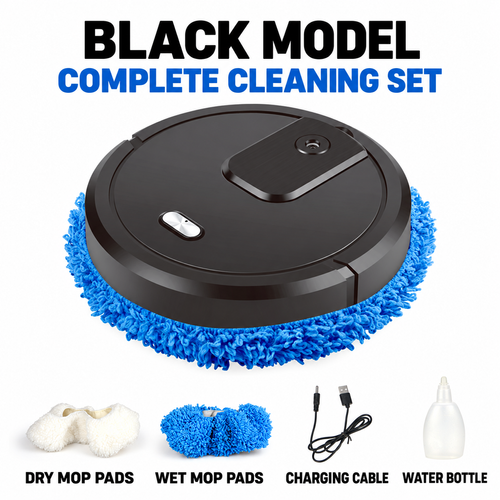 🤖 Smart Floor Cleaning Robot | 2-in-1 Wet & Dry Mopping with Mist Spray | Quiet Automatic Floor Mop for Home & Office