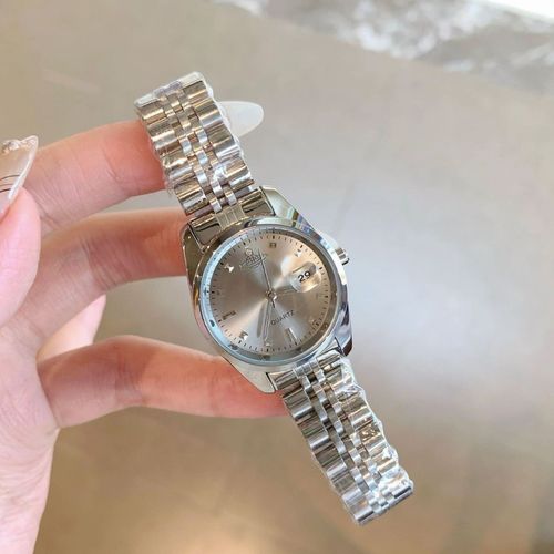 Ladies Quartz Watch, Stainless Steel Strap Waterproof Fashion Luxury Wristwatch, Rhinestone Scale Popular Women Wrist Watch