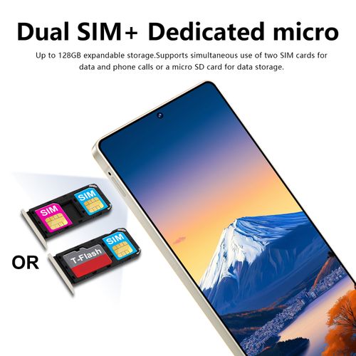 New White Label S26Ultra Budget Smartphone | 7.3 Inch Ultra Big Screen | 16GB+1TB Mass Memory | 8800mAh Super Large Battery | 12 Core High Speed Chip | 72MP+108MP Clear Camera Dual SIM Unlocked Cheap Android Mobile Phone, Not Samsung Original Device