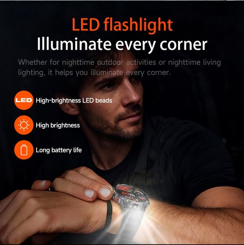 🎉🎉HT45 Smartwatch: Bluetooth Calling, Heart Rate Monitoring, Step Counting, Sleep Tracking, Compass, Activity Tracking, Outdoor-Ready, and Waterproof👉
