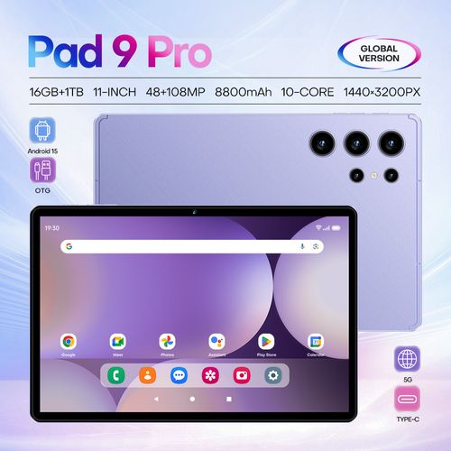 🎉🎉Pad 9 Pro PX9 10Android Tablet PC, Wi-Fi HD Screen Learning Gaming Tablet