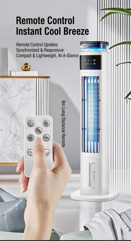 Portable Air Cooler for Home, Evaporative Water Cooling Fan with Humidification, Mobile Cooling Fan for Bedroom