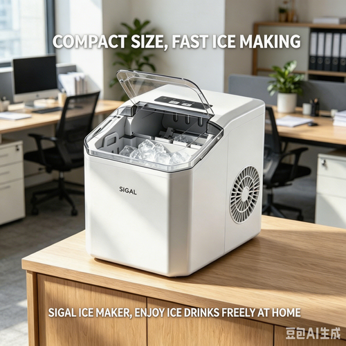 Portable Ice Maker, Automatic Fast Ice Machine with Self-Cleaning Function, Home & Commercial
