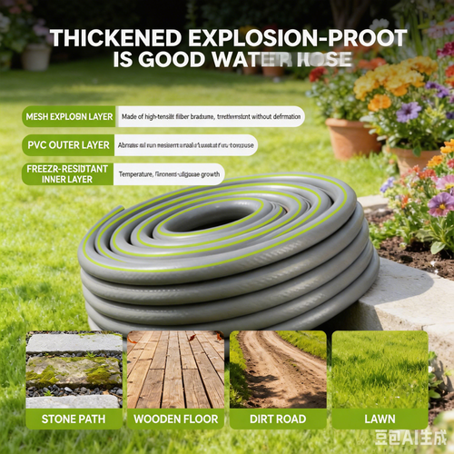 15m Deli Hose Reel | Multi-Spray Gun for Garden & Car Wash
