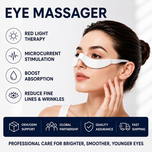 New Eye Massager, Red Light Microcurrent Eye Beauty Device for Dark Circles, Puffiness & Eye Bag Removal, Portable Eye Care Instrument