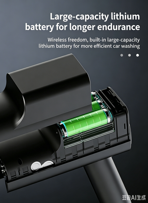 Cordless High Pressure Car Wash Gun, Rechargeable Portable Electric Cleaner with Lithium Battery, Household High Pressure Washing Machine