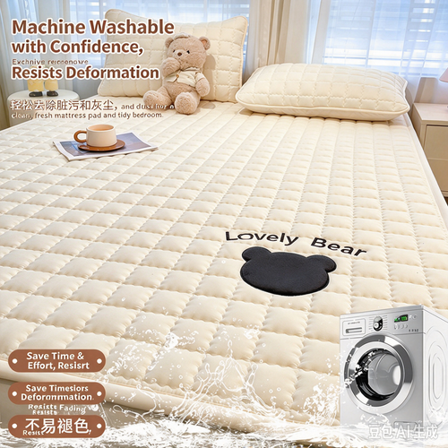 Class A Thin Baby Bed Mattress Pad, Non-Slip Mattress Protector Bed Topper（180*200）