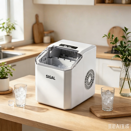Portable Ice Maker, Automatic Fast Ice Machine with Self-Cleaning Function, Home & Commercial