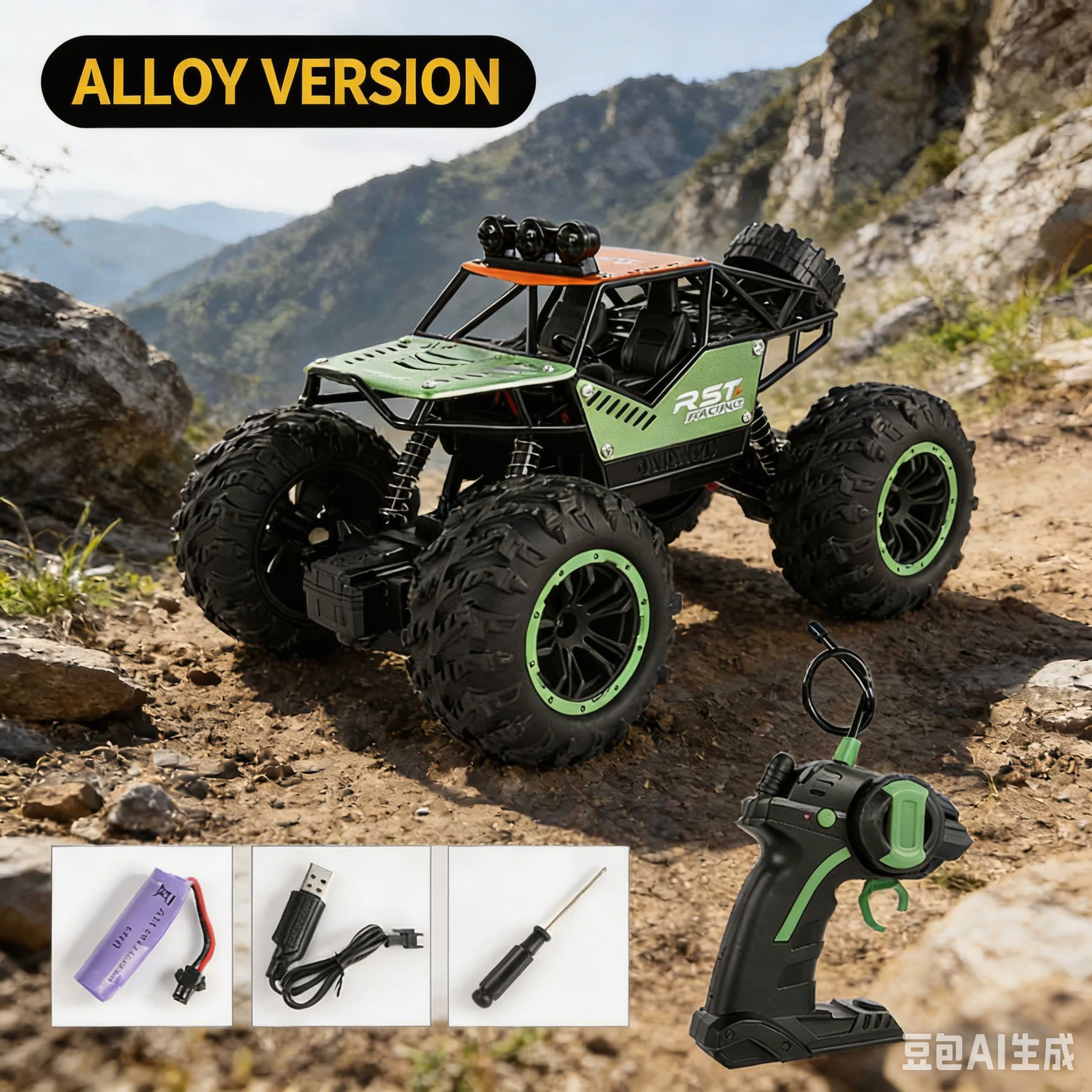 High-Speed Remote Control Off-Road Climbing Car, Rechargeable RC Toy Racing Car for Kids & Boys