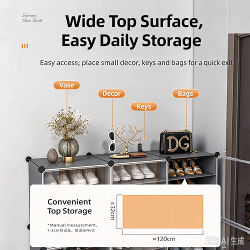 Transparent Shoe Storage Box, Dustproof Shoe Rack Organizer, New Simple Shoe Cabinet for Home Entryway Indoor Shoe Storage