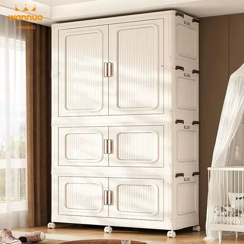 Large Family Wardrobe – 200cm Fabric Clothes Organiser | Free Delivery in Ghana