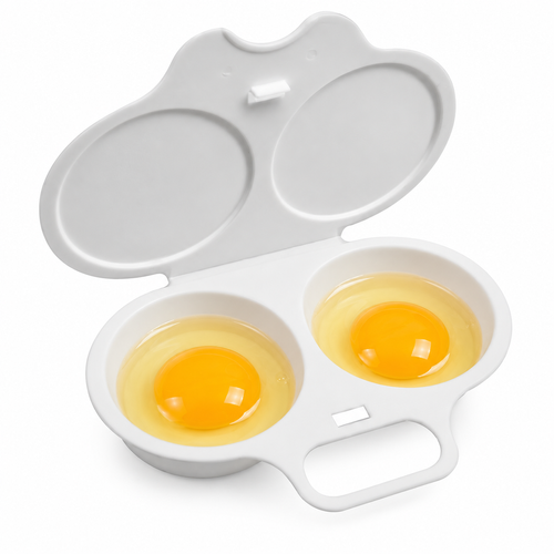 Portable Premium PP Microwave Egg Poacher Rapid Egg Cooker OEM Boiler with Cuiseur Doeuf and Egg Boiling Mold for Kitchen Use