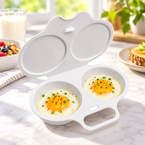Portable Premium PP Microwave Egg Poacher Rapid Egg Cooker OEM Boiler with Cuiseur Doeuf and Egg Boiling Mold for Kitchen Use